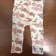 h&m 花柄　ベビーパンツ　ズボン　80cm どんぐり　バラ