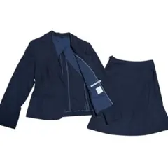 エヌライン プレシャス スーツ セットアップ ネイビー 洗える ストレッチ XL