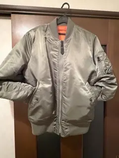 ALPHA INDUSTRIES MA-1 フライトジャケット カーキ 着画アリ