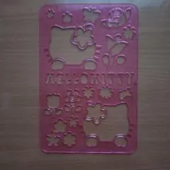 平成レトロ　キティちゃん　お絵かき定規　お絵かきシート