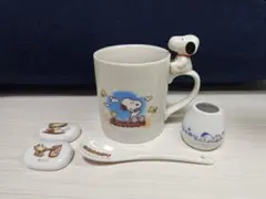 スヌーピー　マグカップ　スプーン付き　つま楊枝入れ　箸置き　3点セット