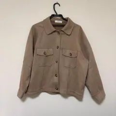 スエード調ジャケット　ベージュ