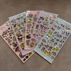 5枚セット サンリオ キラキラシール