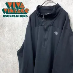 【古着】ザ・ノースフェイス ハーフジップ ソフトシェルジャケット メンズ3XL