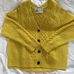 【美品】ユナイテッドアローズ　グリーンレーベル　 ケーブルニット カーディガン