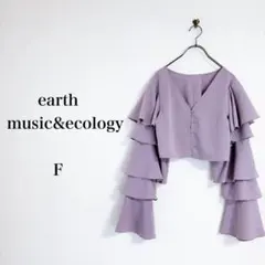earth music&ecology（F）ラッフルスリーブショートブラウスのサムネイル