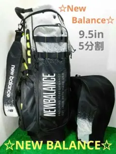 ★☆セール中☆★New Balance☆キャディバッグ☆ブラックｘホワイトのサムネイル