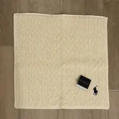【新品・未使用】POLO RALPH LAUREN タオルハンカチ オフホワイトのサムネイル