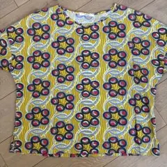 ルグラジック　le Glazik 半袖 Tシャツ 総柄 イエローのサムネイル