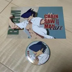 ★チェンソーマンカフェ ビーム ポストカード 缶バッジ★