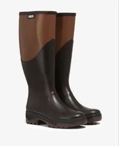 AIGLE レインブーツ ロング ブラウン ダークブラウンのサムネイル