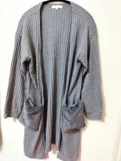 grove ロングカーディガン グレー