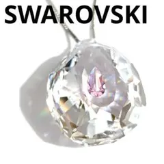 美品 箱付き 大きい クリスタル 長め ネックレス スワロフスキー 希少