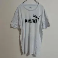 PUMA 【S】ホワイト Tシャツ プーマ ユニセックス キッズ シンプル