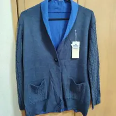新品　MILAKE ブラウス 紺 青 ジャパンヴィンテージ 日本製