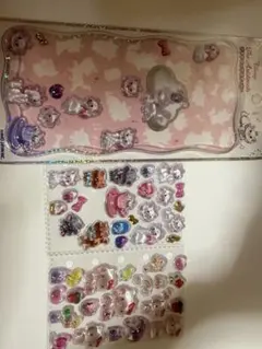 プチドロップステッカー ディズニー マリー マリーちゃん サンリオ キティちゃん