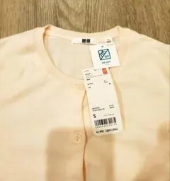 ユニクロ UVカット クルーネック カーディガン S 春ニット