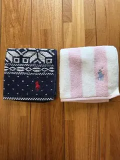 ポロ・ラルフ・ローレン タオルハンカチ2枚セット