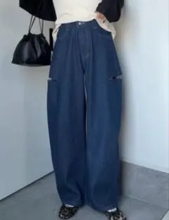 しまむら☆SAORI バレルパンツ　LL