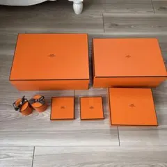 ㉝HERMES　エルメス　オレンジ　空箱　靴箱　9個セット 2025年最新】エルメス 靴 空箱の人気アイテム - メルカリ