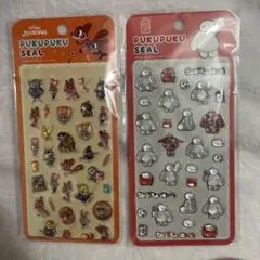 ぷくぷくシール　ベイマックス、ズートピア