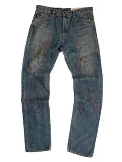 KAPITAL キャピタル ヴィンテージ加工 PEACE刺繍 デニム パンツ