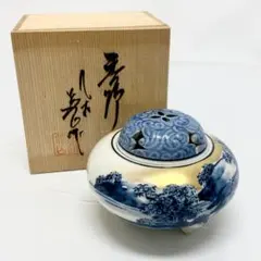 九谷焼 香炉 庄三 祥隆作 金彩 色絵 人物図 - メルカリ
