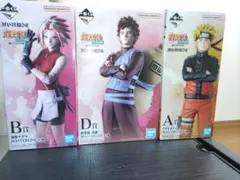 一番くじ NARUTO疾風伝 風影奪還編 A賞 B賞 D賞ナルト サクラ 我愛羅のサムネイル