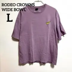 【ロデオクラウンズ】アイスバーTシャツ Lサイズ ライトパープル バックプリントのサムネイル