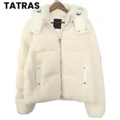 【新品✨タグ付き】タトラス 2way ダウンジャケット FLUMO ボア 白01