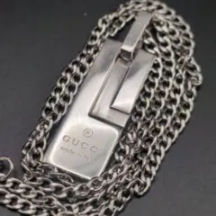 超美品】GUCCI ペンダント トップ925＋社外喜平チェーン 男女兼用