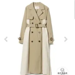 Ray BEAMS 異素材切り替えトレンチコート