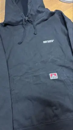 美品 BEN DAVIS ブラック スウェット パーカー L