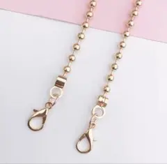 チェーンストラップ スマホ ショルダー ストラップ　5号 ゴールド