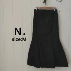 エヌナチュラルビューティー N. ブラックデニム マーメイドスカート Mのサムネイル