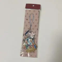 東京ディズニーシー 5周年 ストラップ ミッキー ミニー 携帯クリーナー