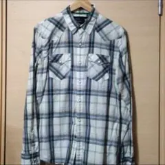 AMERICAN EAGLE OUTFITTERS・チェック柄ウエスタンシャツ