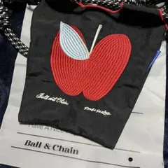 Ball & Chain エコバッグ 赤いリンゴ