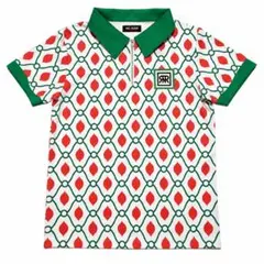 【新品未使用】NOEL REUSSIR 総柄ハーフジップポロ WHITE