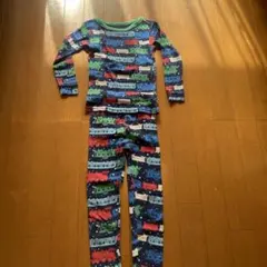 列車柄 キッズパジャマ 長袖・長ズボン