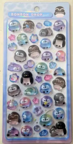 【正規品】ボンボンドロップシール オリジナル　水族館限定　ペンギン　海の生き物