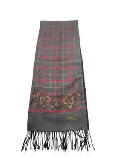 中古LANCETTIランチェッテイーシルクマフラーグレー