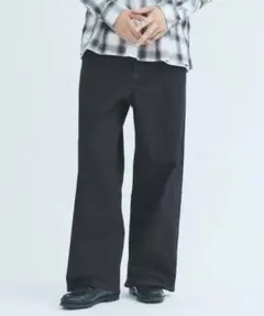 JOURNAL STANDARD ブラックデニム ワイドパンツ メンズ