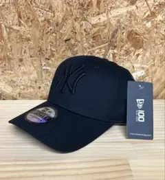 ㅤ◆海外正規品◆New Era NYニューエラキャップ帽子コットンブラック刺繍入