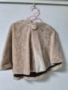 mikihouse ベビーポンチョ クマ耳フード・クマブーツ付き