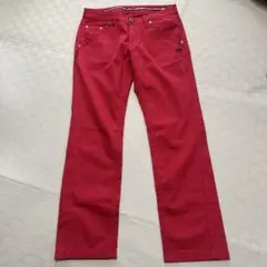 マスターバニーエディション ゴルフウェアパンツ サイズ0 赤