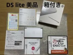 【美品☆】ニンテンドー DS Lite グロスシルバー 外箱セット 動作確認済み