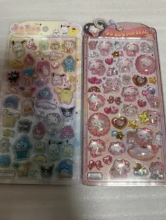 うるちゅるPOPSEAL キティ、サンリオキャラクターズ2枚セット