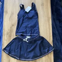 ⭐︎新品⭐︎女子140 セパレートスクール水着ネイビー タンクトップ、スカート