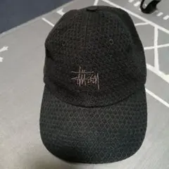 Stussy メッシュ キャップ ブラック　ビンテージ明日取り消しのサムネイル